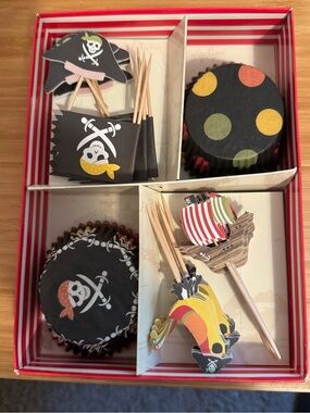 Meri Meri Red and White Striped Pirate Party Packaging